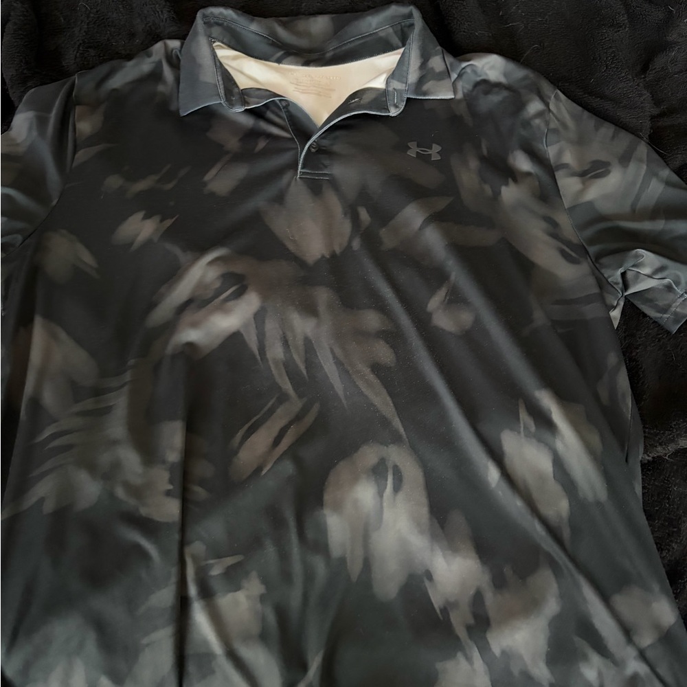 Under Armour Dark Camouflage Polo Shirt